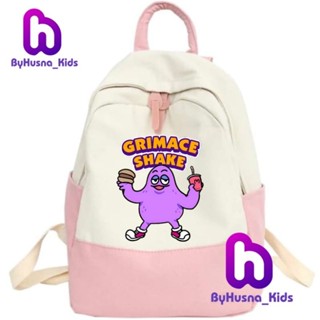 Grimace SHAKE BACKPACK กระเป๋าเป้สะพายหลัง วัสดุพรีเมี่ยม สําหรับเด็กวัยหัดเดิน