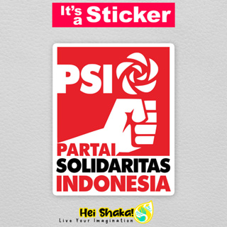 Heishaka สติกเกอร์ไวนิล PSI กันน้ํา สไตล์อินโดนีเซีย สําหรับติดตกแต่งปาร์ตี้