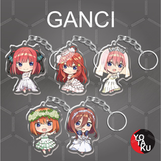 Gantungan พวงกุญแจอะคริลิค ลายการ์ตูนอนิเมะ Gotoubun Ganci Go-Toubun no Hanayome 8th Series Miku Nino YOTAKUSHOP