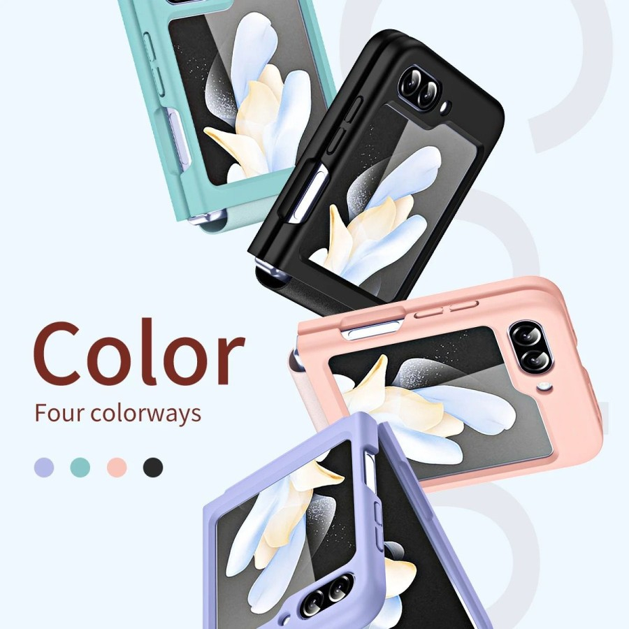 samsung-z-flip-5-case-strap-เคสมือ-สายรัด-เข็มขัด-บางเฉียบ-ฝาครอบ