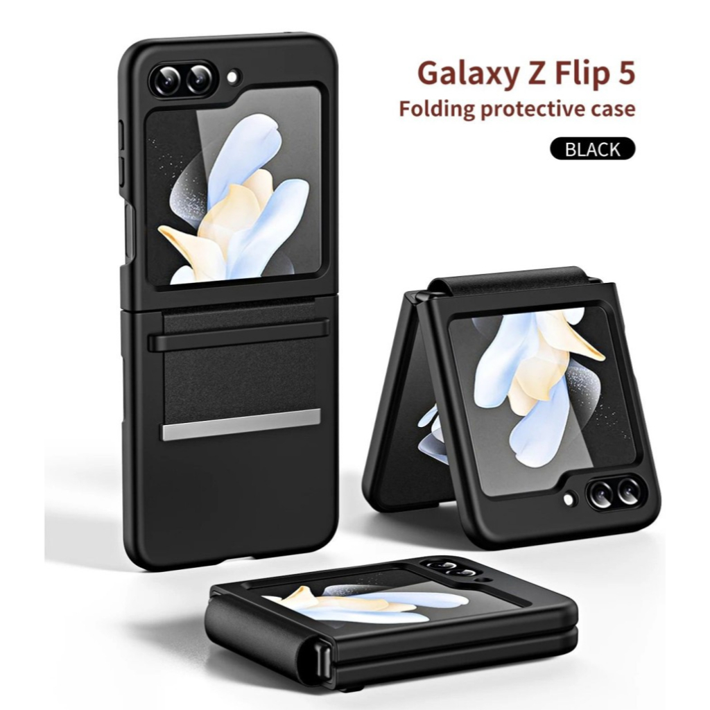 samsung-z-flip-5-case-strap-เคสมือ-สายรัด-เข็มขัด-บางเฉียบ-ฝาครอบ