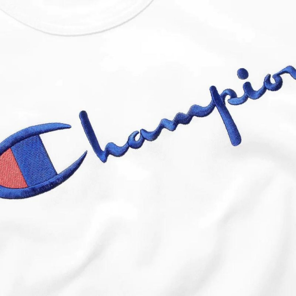 เสื้อยืด-ปักลายโลโก้-champ-kaos-แบบดั้งเดิม-สําหรับผู้ชาย-และผู้หญิง