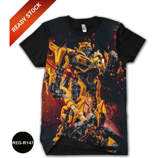 เสื้อยืด พิมพ์ลายอนิเมะ Transformers Bumblebee REG-R147 สําหรับเด็ก