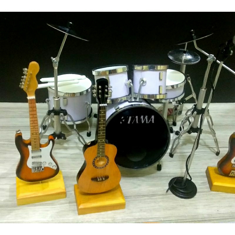 MINIATURE MUSIC INSTRUMENT FULLSET ACOUSTIC SERIES | Shopee Thailand
