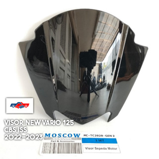 Hitam Visor ใหม่ VARIO 125 2022 2023 สีดําเงา