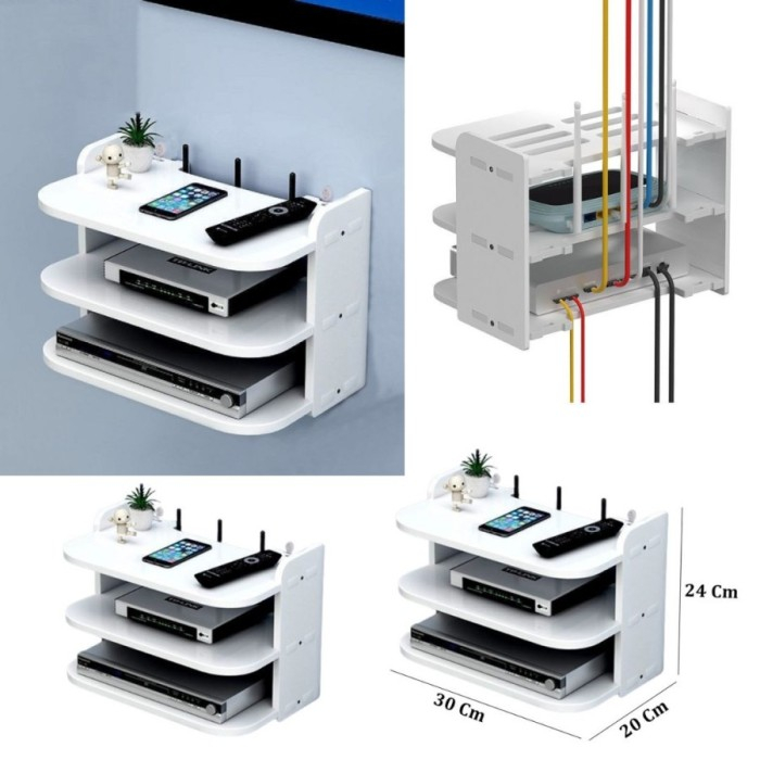 ชุดราวแขวนกล่องด้านบน/ดีวีดี/โมเด็ม/wifi/router/3 Stacks | Shopee Thailand