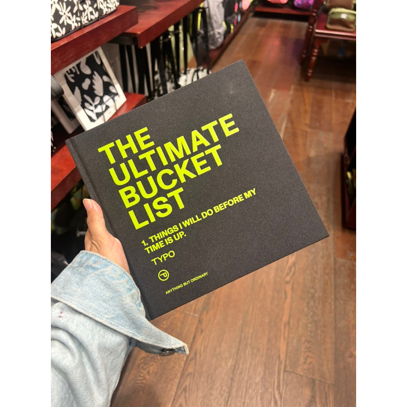 Typothe Ultimate bucket list หนังสือพิมพ์ผิด รายการถัง Shopee Thailand