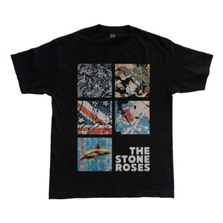 เสื้อยืด แบบหนา พิมพ์ลายอัลบั้มวงร็อค Kaos The Stone Roses