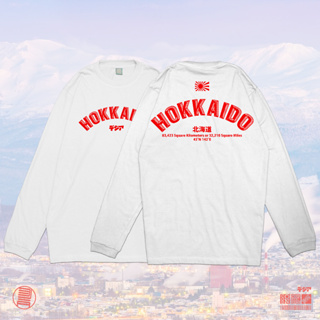 เสื้อยืดแขนยาว พิมพ์ลายการ์ตูนอนิเมะ Hokkaido Japan City สไตล์ญี่ปุ่น สําหรับผู้หญิง