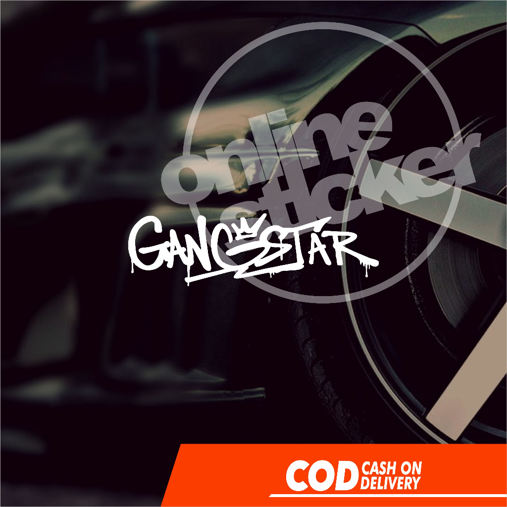 สติกเกอร์ติดรถยนต์-ลาย-gang-star-ตัดบน