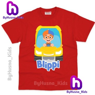 เสื้อยืด พิมพ์ลายตัวอักษร BLIPPI Tiedyeb BLIPPI พรีเมี่ยม สําหรับเด็ก