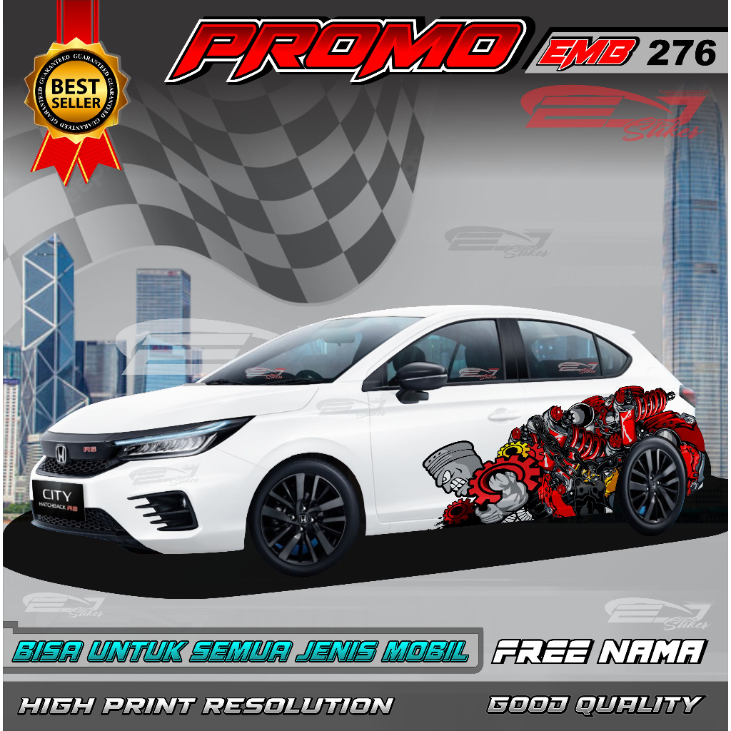 สติกเกอร์ DECAL FREE CUSTOM Name Variation Of Car BODY-Sticker DECAL ...
