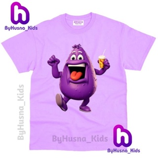 Grimace SHAKE เสื้อยืด พิมพ์ลายตัวอักษร GRIMACE SHAKE วัสดุพรีเมี่ยม สําหรับเด็กวัยหัดเดิน