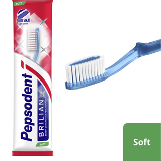 Arjuna PEPSODENT แปรงสีฟัน ขนแปรงนุ่ม สดใส และแปรงนุ่ม (1 ชิ้น) Unilever