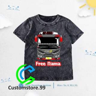 เสื้อยืด พิมพ์ลาย WASHED TELOLET BASURI BUS สําหรับเด็ก