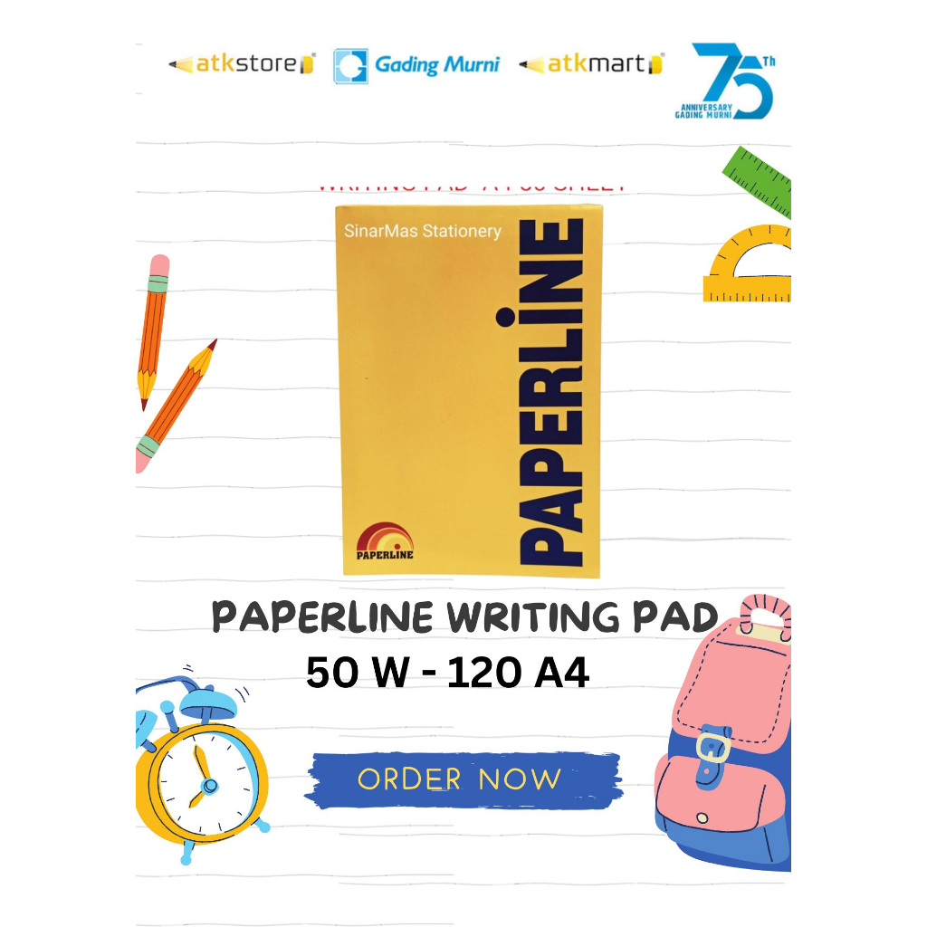 Paperline Writing Pad Notes A4 - Flip Over Pad / Block Note Memo ...