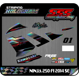 สติกเกอร์โฮโลแกรม ลอกลายได้ สําหรับ Kawasaki Ninja 250 FI 2014