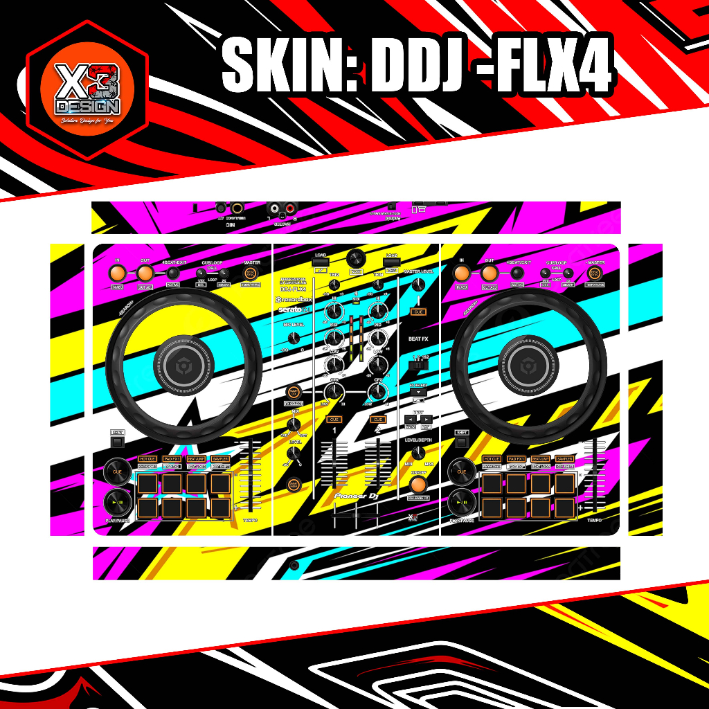 SKINZ PIONEER DDJ-FLX4 ทุกสี & CUSTOM หลากหลาย | Shopee Thailand