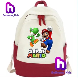 Super MARIO กระเป๋าเป้สะพายหลัง วัสดุพรีเมี่ยม สําหรับเด็กอนุบาล SD SUPER MARIO UNISEX