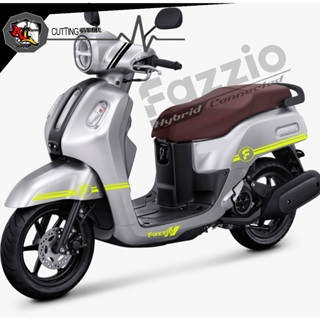 สติกเกอร์ ลาย FAZZIO STICKER SC.056 A สําหรับติดตกแต่งรถจักรยานยนต์