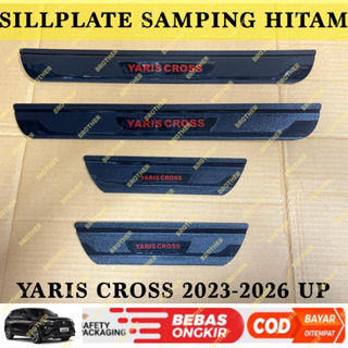 Hitam Yaris Cross GR SPORT แผ่นป้ายด้านข้าง สีดํา 2023 2024 2025