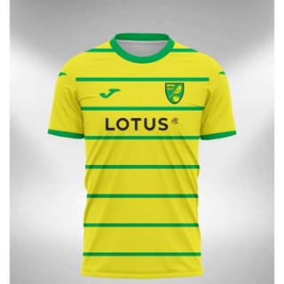 เสื้อกีฬาแขนสั้น ลายทีม Norwich New 2023-2024