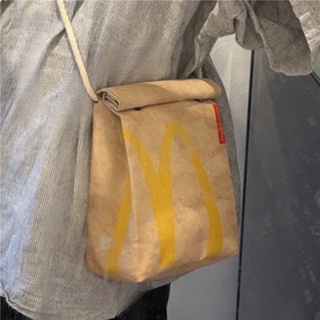 กระเป๋าสะพายไหล่ Mcd แฟชั่นสําหรับสตรี สไตล์ Chikoism