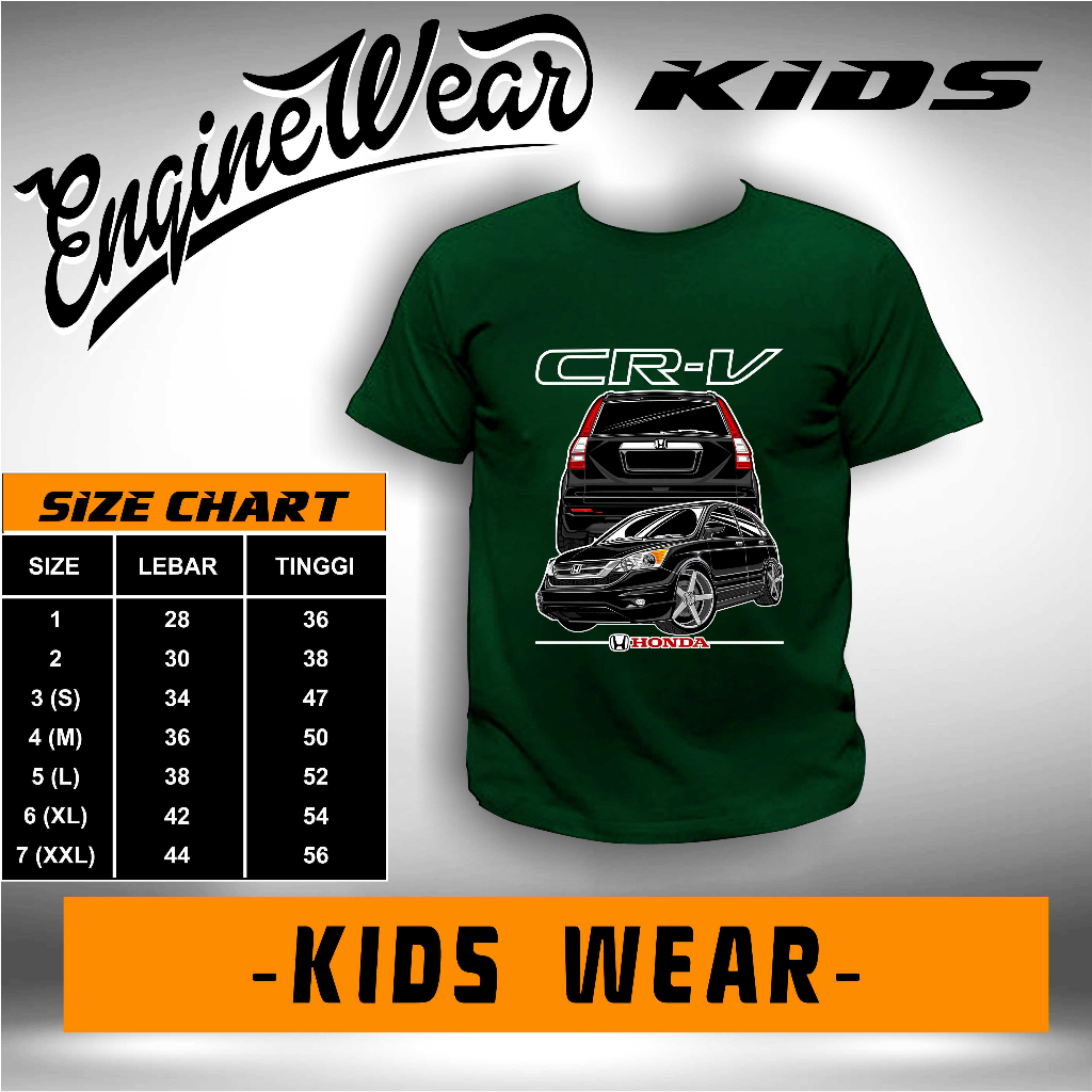 เสื้อยืด-พิมพ์ลายรถยนต์-jdm-fbck-crv-gen3-honda-crv-gen3-สําหรับเด็ก