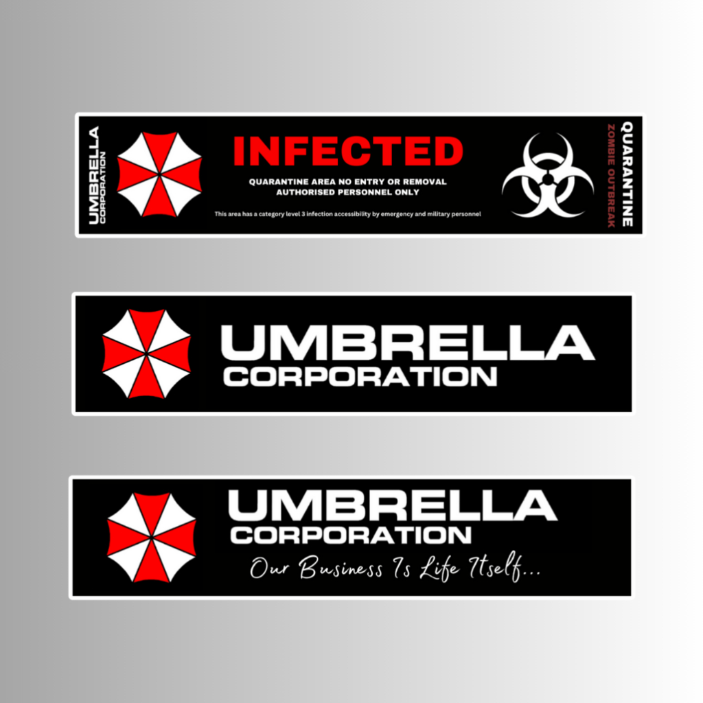 ร่ม Corporate Resident Evil Sticker 12ซม. x 2.5ซม | Shopee Thailand