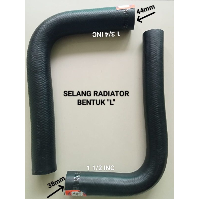 L SHAPE RADIATOR HOSE 11⁄2 INC, 13⁄4 INC, AIR WATER (UNIVERSAL) ราคา 1 ...