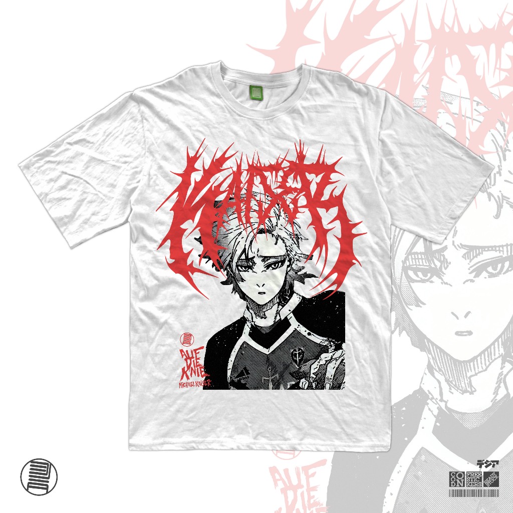เสื้อยืด ลายการ์ตูนอนิเมะ Kaiser Michael Bastard Munchen Blue Lock