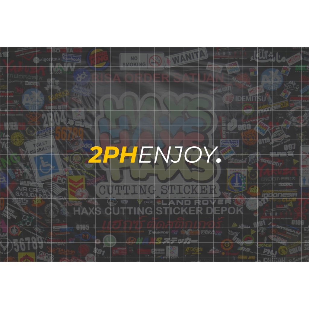 สติกเกอร์ตัด 2PH Enjoy V2 ขนาด 9 ซม. สําหรับรถจักรยานยนต์ | Shopee Thailand
