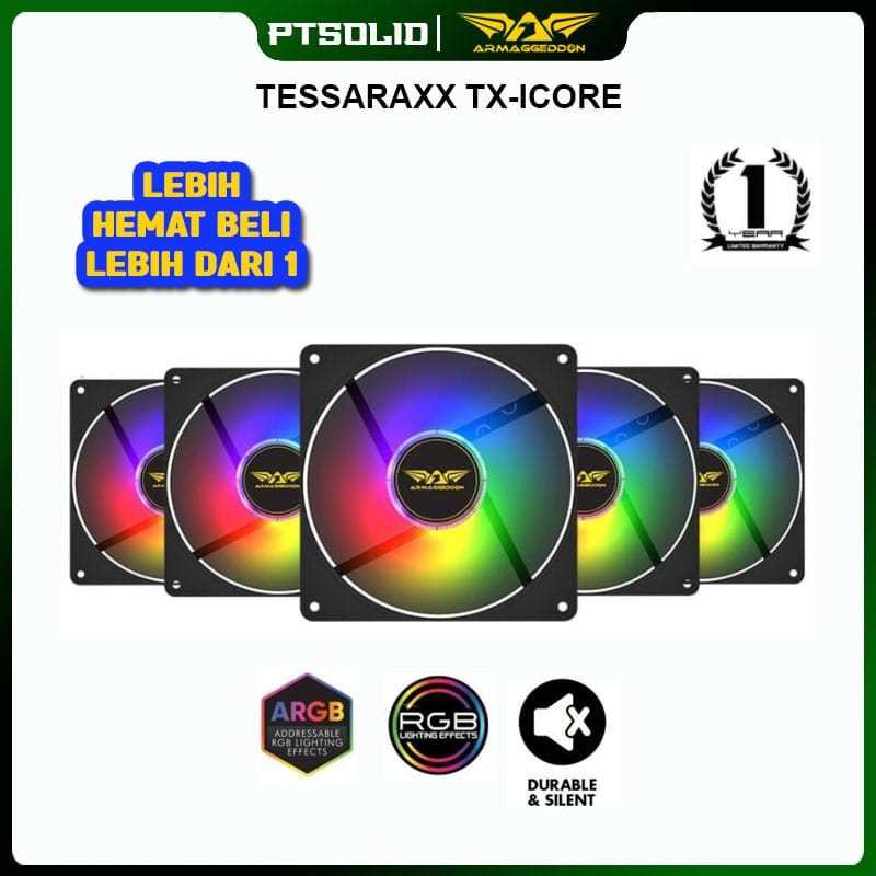 Armaggeddon Tessaraxx TX-iCore ARGB Fan | รองรับ Aura Sync - 12 ซม ...