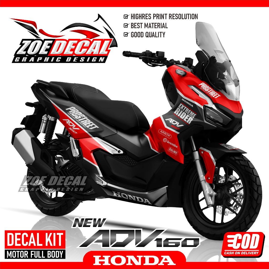 Decal Adv 160 Full Body Sticker Honda Adv 160 PROSTREET | Shopee Thailand