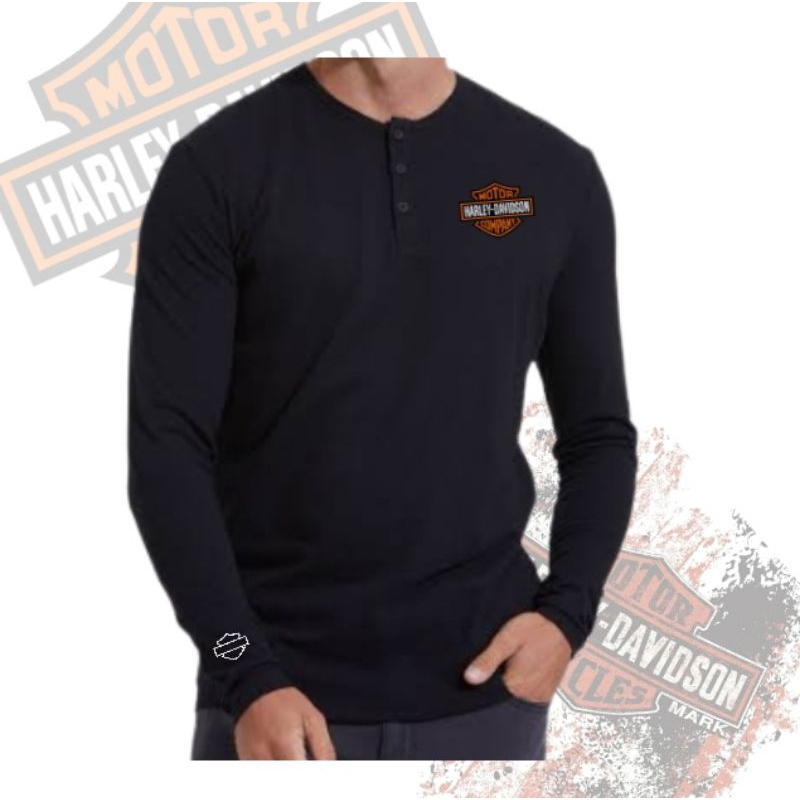 Harley-Davidson Back Print Long T-Shirt Long T Men's L size / eaa523586