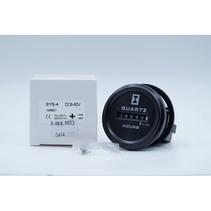 HourMeter SYS-4 DC 8V-80V เครื่องวัดชั่วโมงควอตซ์ 6 หลักจับเวลาสวิตช์ ...