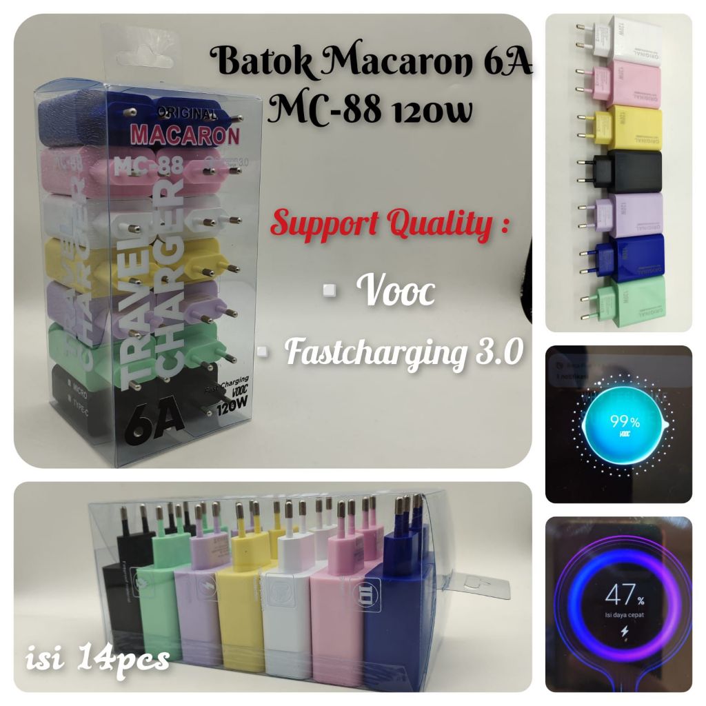 อะแดปเตอร์/macaron Shell Mc-88 3.0 รองรับ Vooc Fast Charging {PERBOX ...
