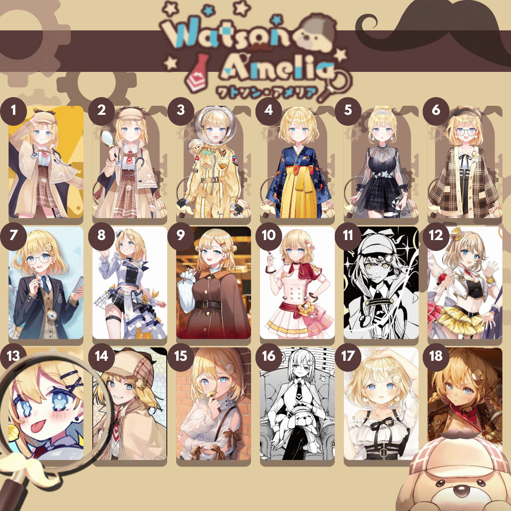 CALLIOPE VTUBER PHOTOCARD - HOLOLIVE GEN 1| COUNT VER.HOLOMYTH | อาเม ...