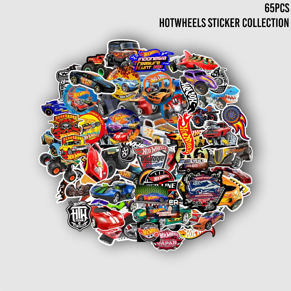 65 ชิ้น Hotwheels Sticker - Hotwheels Car Pack Sticker | Shopee Thailand