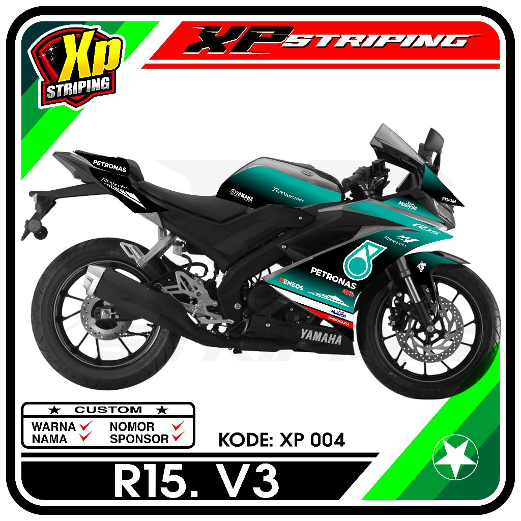 Striping Yamaha R15 V3 - สติ๊กเกอร์ Striping Yamaha R15 V3 Design ...