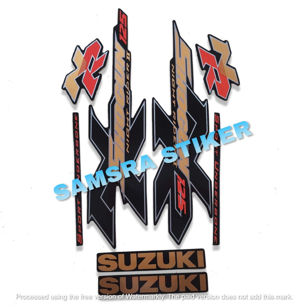 สติกเกอร์-สีดํา-สําหรับติดตกแต่งรถจักรยานยนต์-suzuki-shogun-nr-2008