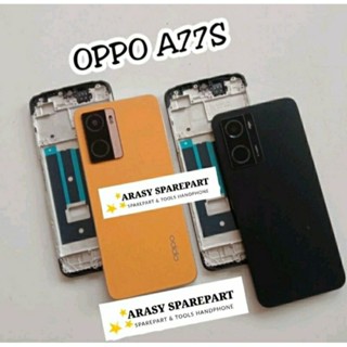 เคสด้านหลัง Oppo A77S กรอบ Lcd แบบเต็มชุด + กรอบรูป กระดูกกลาง + ประตูหลัง