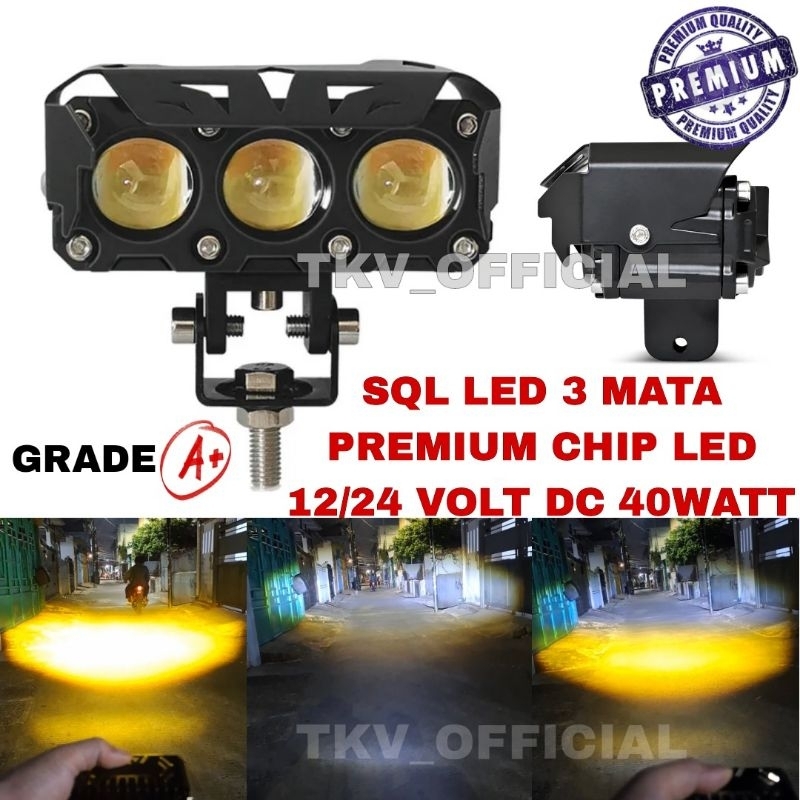 MATA SQL SPOTLIGHT 3 EYE PREMIUM 12-24 VOLT DC 40WATT/SQL 3 LED ...