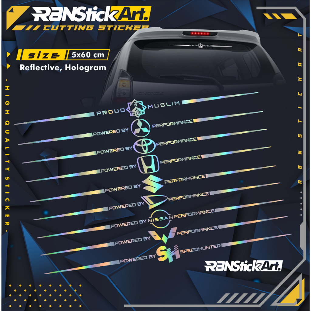 กระจกรถยนต์ VARIATION STICKER CUTTING STICKER SOLID COLOR และ HOLOGRAM ...