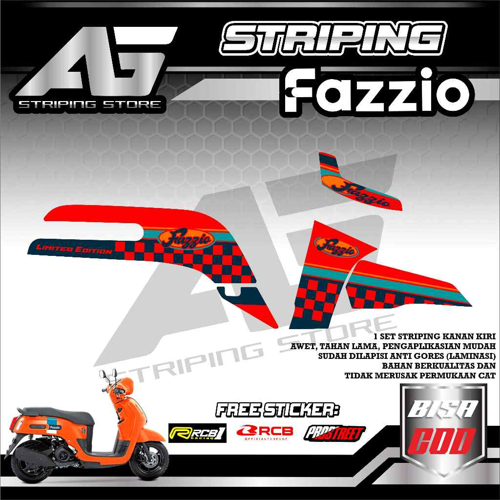 Srichping fazio The Coolest motif-fazio สติกเกอร์บทคัดย่อ motif Racing ...