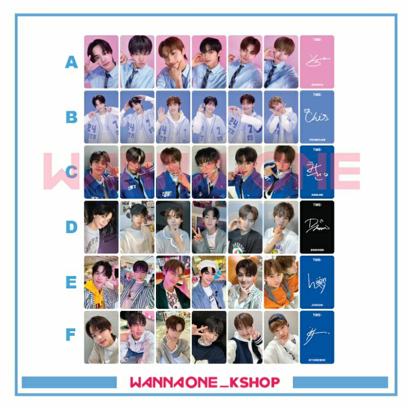 Photocard TWS DCC nailu dohoon youngjae jihoon hanjin kyungmin | Shopee ...