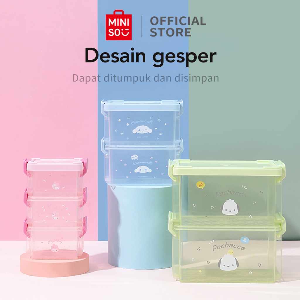 Miniso Sanrio Character Storage Box กล่องเก็บของชั้นที่สามกล่องเก็บ ...