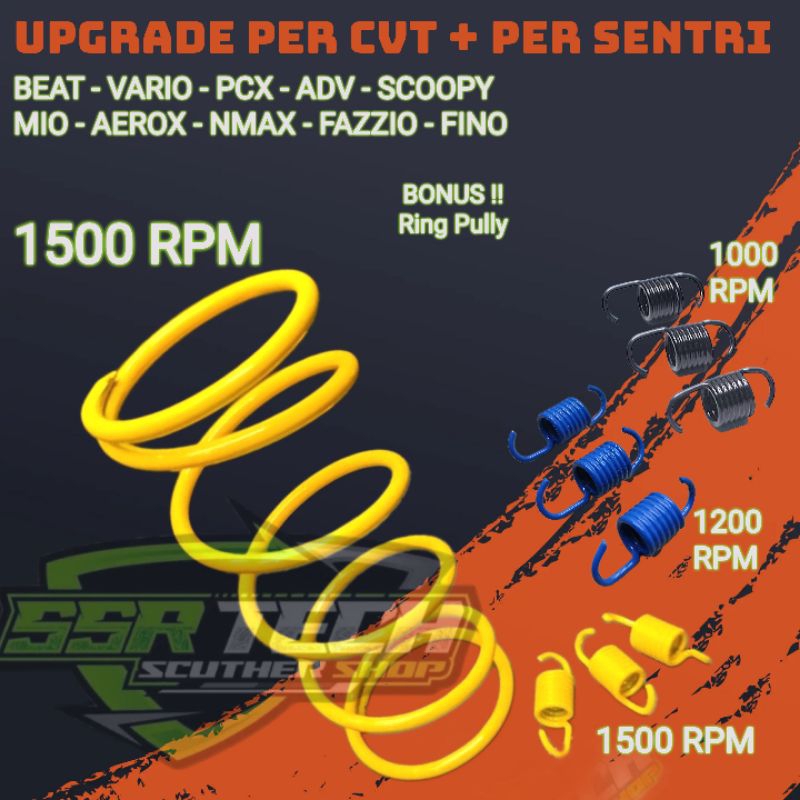 อัพเกรด PER CVT 1500rpm+PER Centri Double Automatic RACING 1000-1200 ...