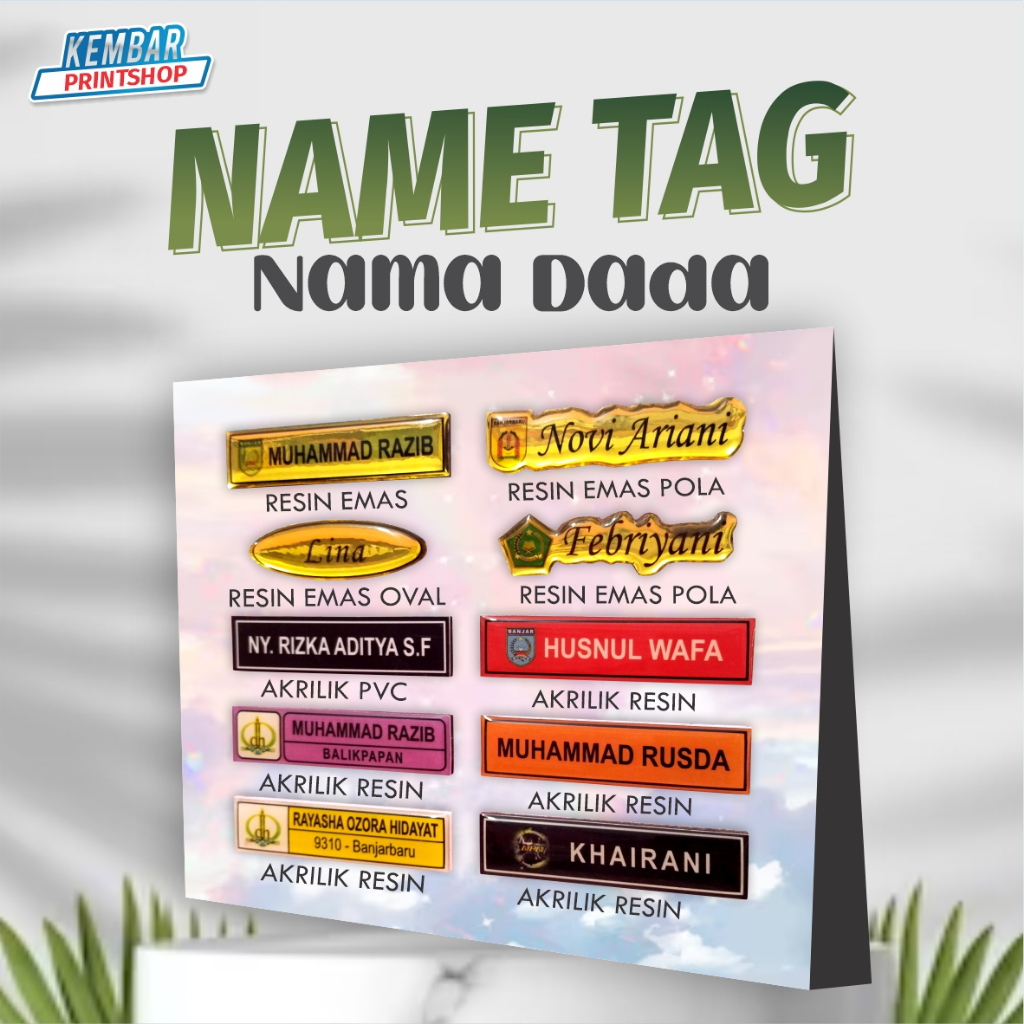 ชื่อ TAG Chest NAME TAG อะคริลิค NAME TAG HIJAB NAME TAG School NAME ...
