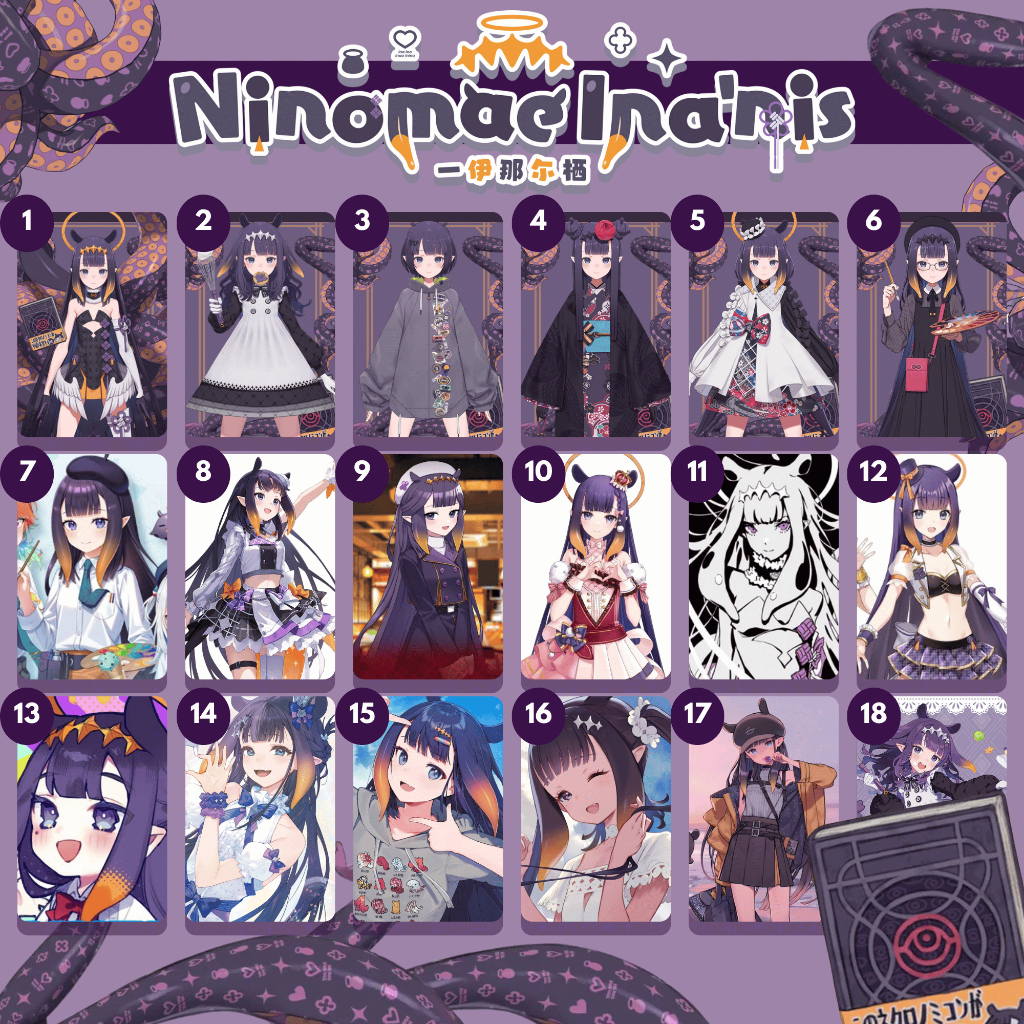 CALLIOPE VTUBER PHOTOCARD - HOLOLIVE GEN 1| COUNT VER.HOLOMYTH | อาเม ...